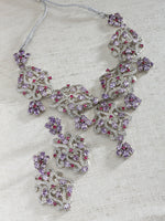 Load image into Gallery viewer, Palash CZ Amethysts Necklace Set