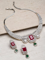 Load image into Gallery viewer, Alak American Diamond Necklace Set