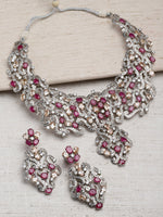 Load image into Gallery viewer, Ushya CZ Red Jade Necklace Set
