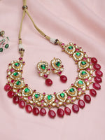 Load image into Gallery viewer, Yema Jadau Kundan Necklace Set