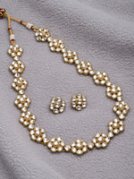 Load image into Gallery viewer, Saroja Gold Plated Kundan Necklace Set