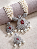 Load image into Gallery viewer, Veni CZ Multi Pearl String Pendant Set