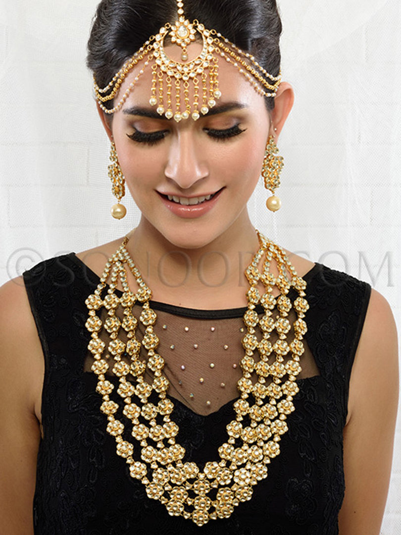 Nadini Kundan Long Bridal Set