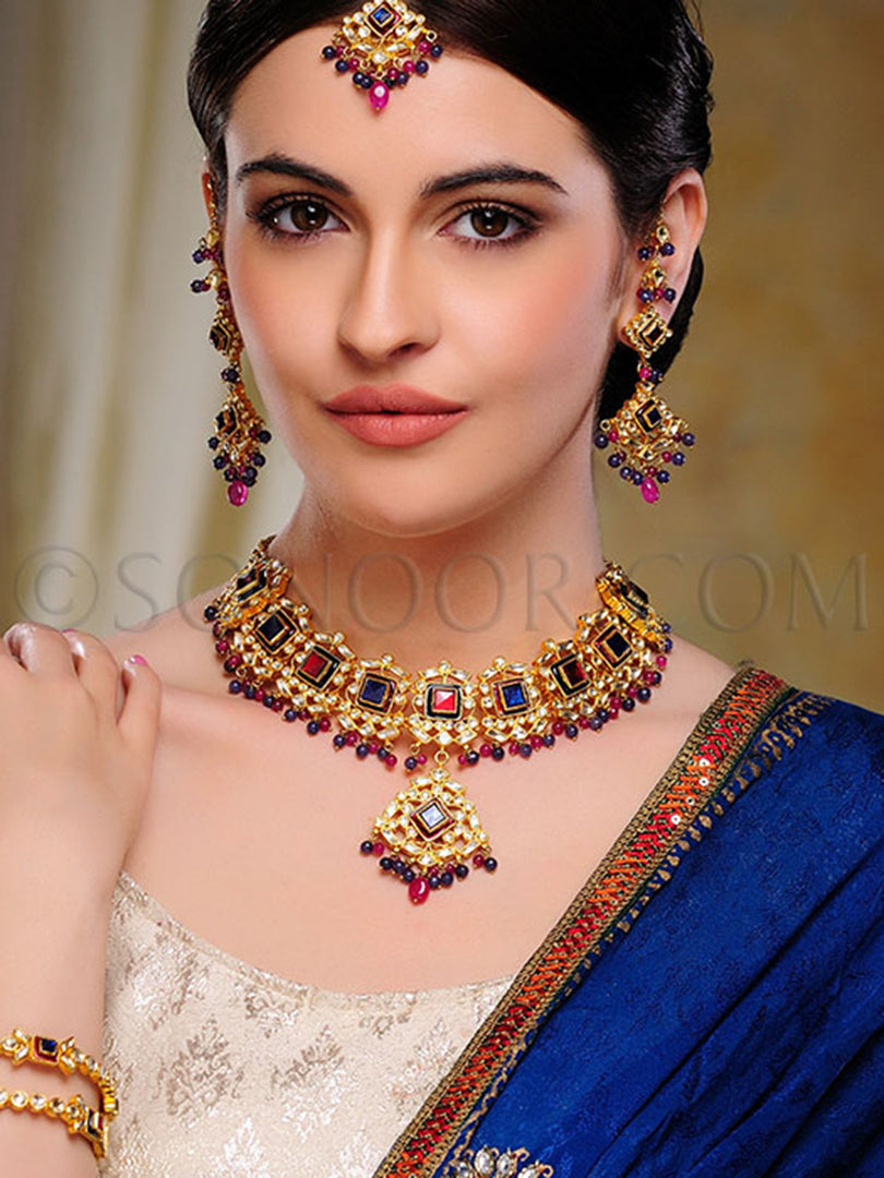 Ashia Antique Kundan Jade Set
