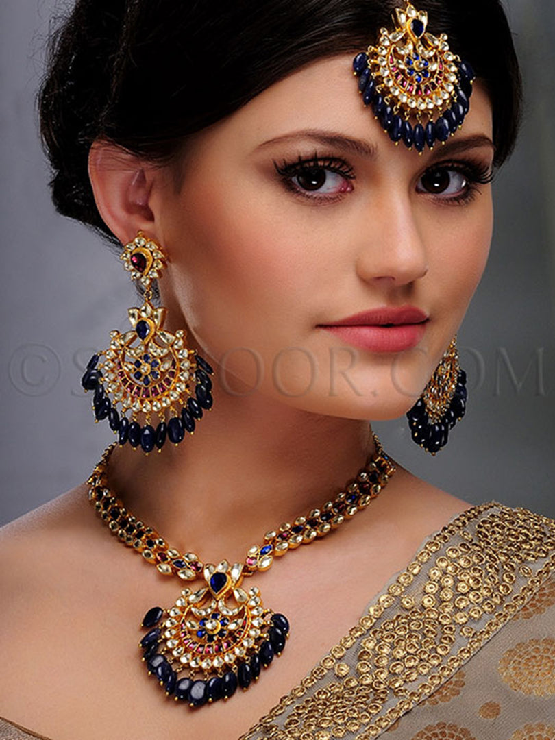 Hayal Handcrafted Ruby & Kundan Necklace