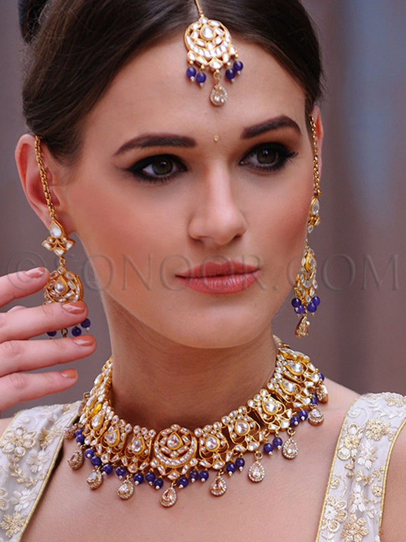 Zoon Gold Plated Kundan Necklace