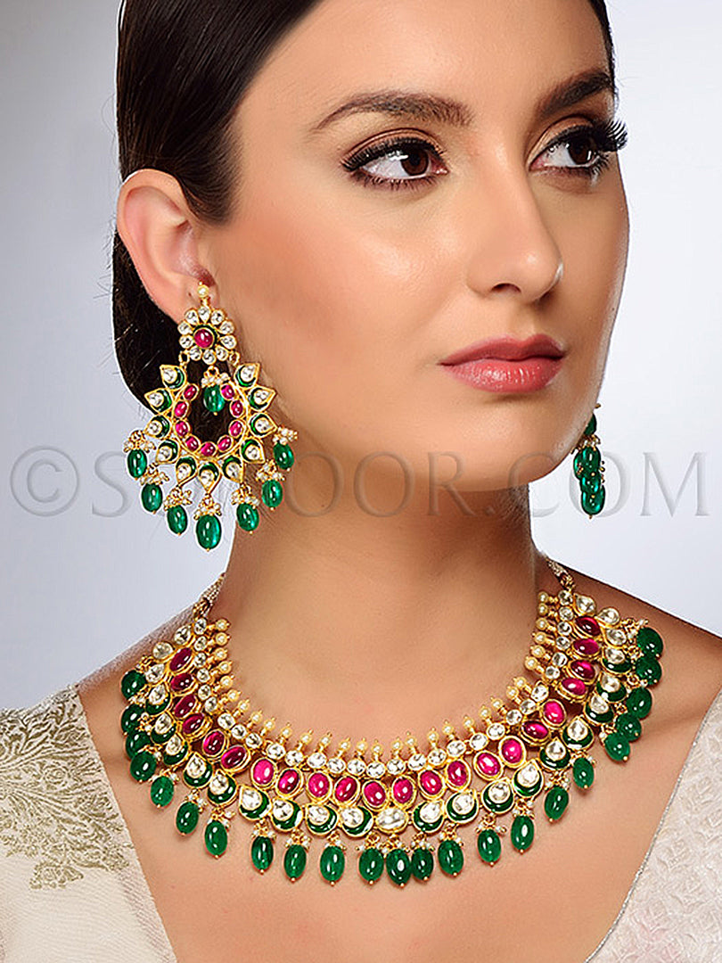 Vama Jadau Kundan Necklace Set