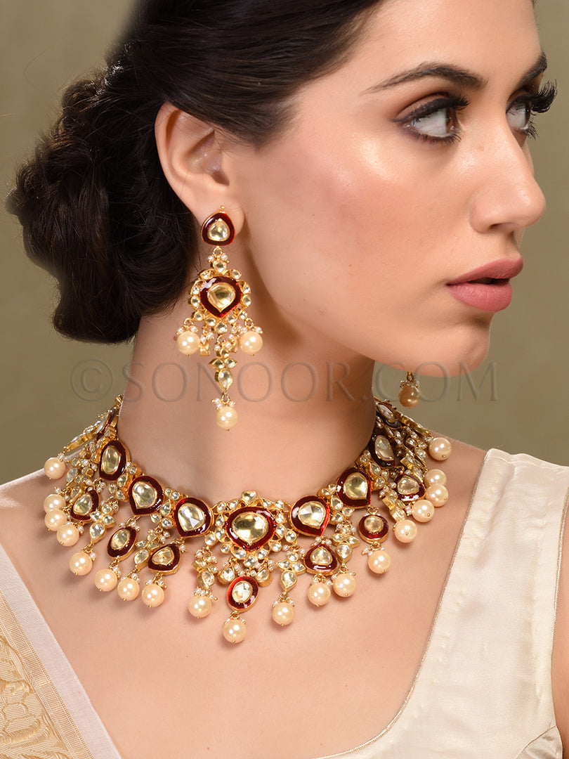 Tasu Meena Kari Necklace set