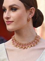 Load image into Gallery viewer, Charil Gold Plated Jadau Necklace Set