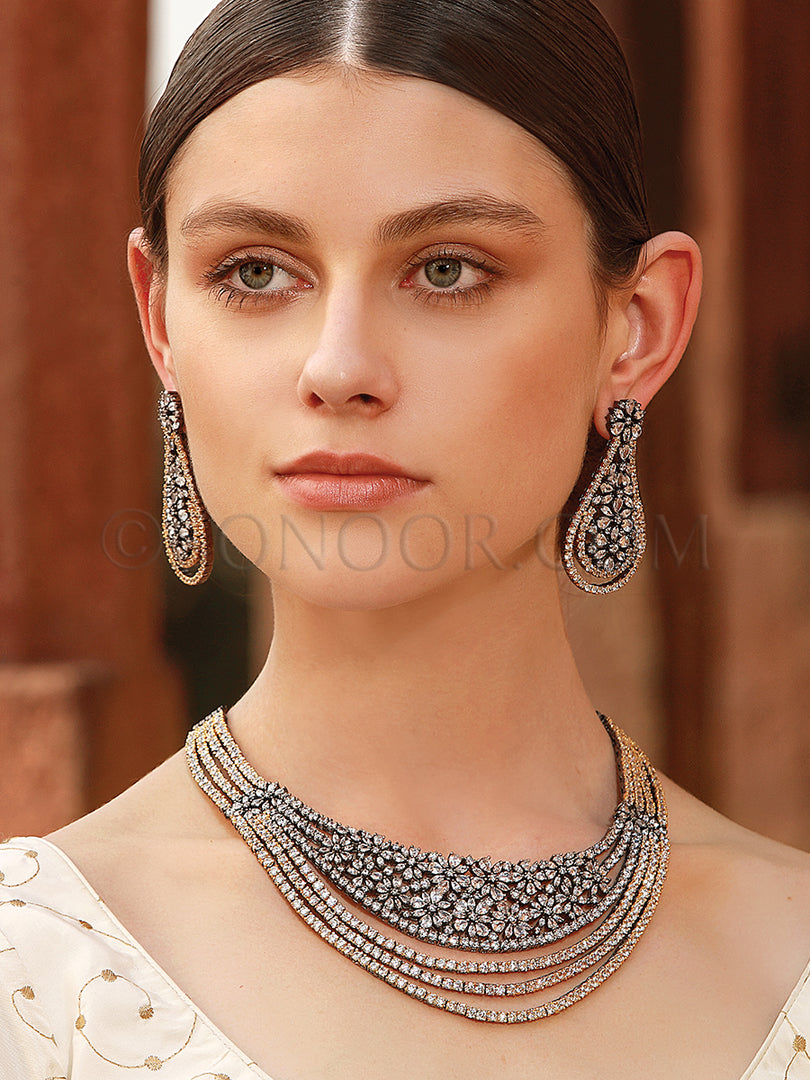 Urni Antique CZ Necklace Set