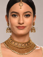 Load image into Gallery viewer, Vaidure Antique Gold Finish Necklace