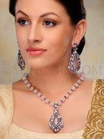 Load image into Gallery viewer, Dishna Victorian Colored CZ Stone Pendant Set