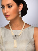 Load image into Gallery viewer, Sneh Tiny Pearl String CZ Pendant Set