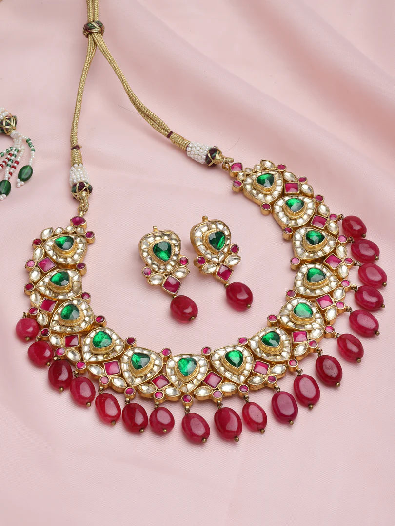 Yema Jadau Kundan Necklace Set