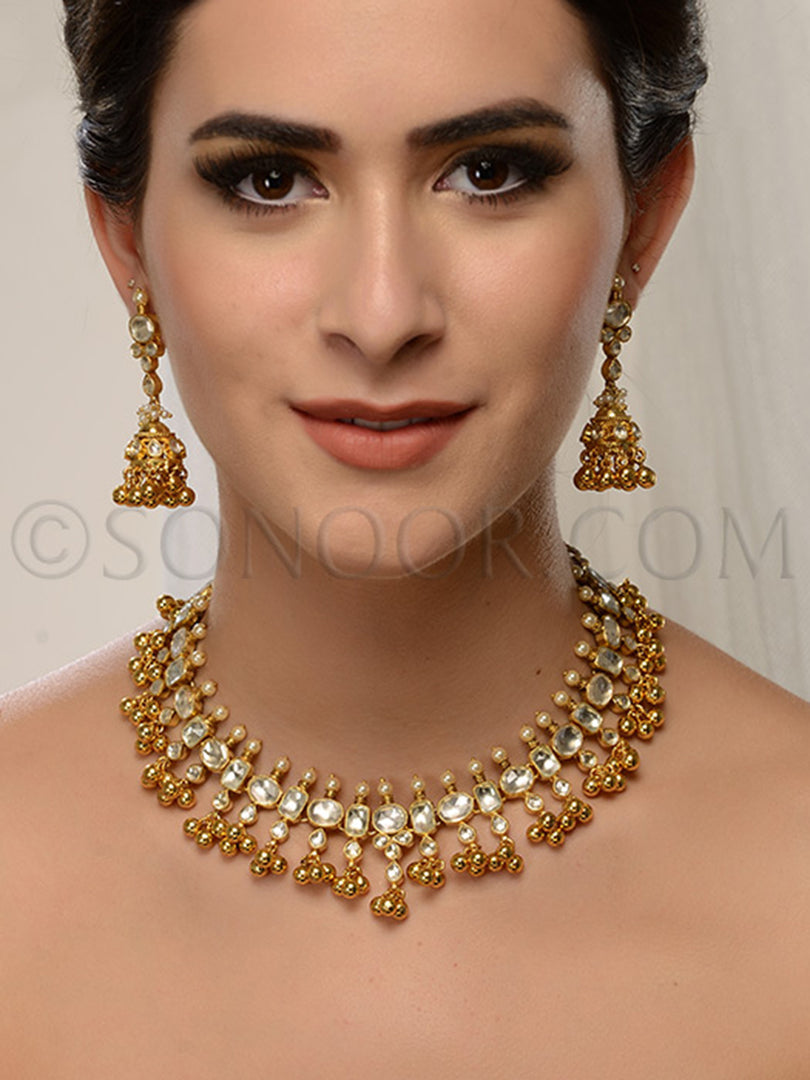 Parul Gold Plated Kundan Necklace Set