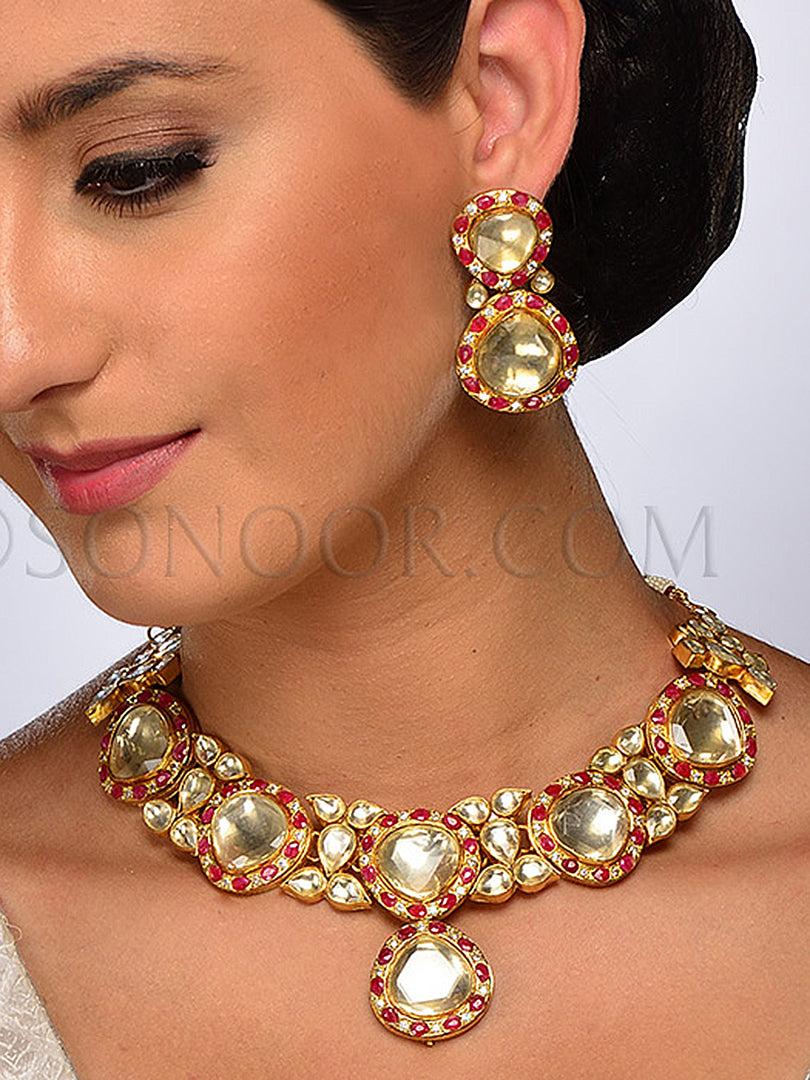 Fariya Jadau Kundan Necklace Set