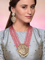 Load image into Gallery viewer, Rithu Long Jadau Pendant Necklace Set
