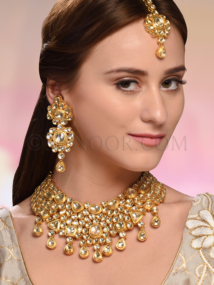 Moulika Gold Plated Necklace Set