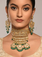 Load image into Gallery viewer, Ikshika Kundan Big Choker Set
